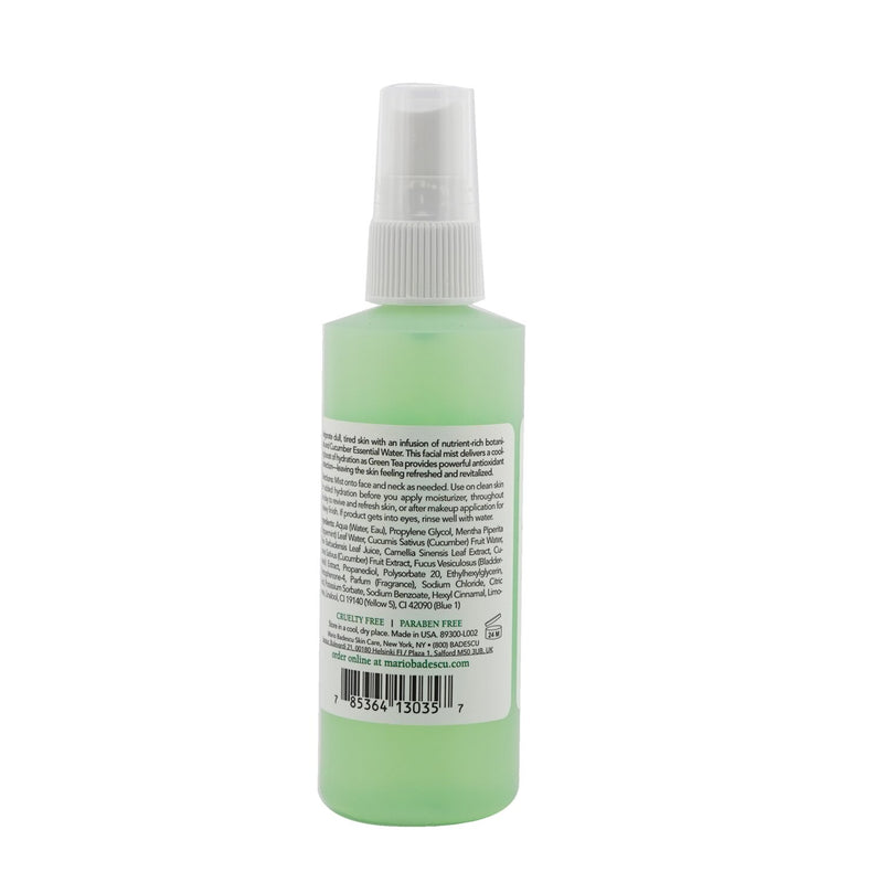 Facial Spray With Aloe, Cucumber And Green Tea - For All Skin Types