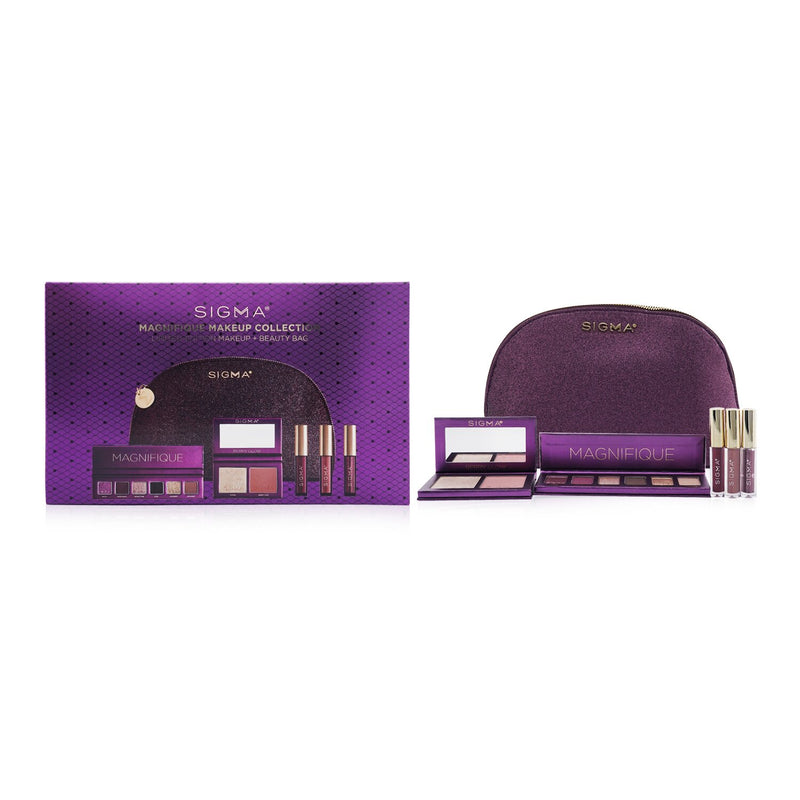 Magnifique Makeup Collection (1x Eyeshadow Palette + 1x Berry Glow Cheek Duo + 1x Adored Mini Lip Set + Bag)