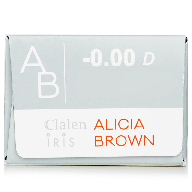 1 Day Iris Alicia Brown Color Contact Lenses -0.00