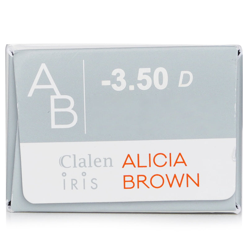 1 Day Iris Alicia Brown Color Contact Lenses -3.50