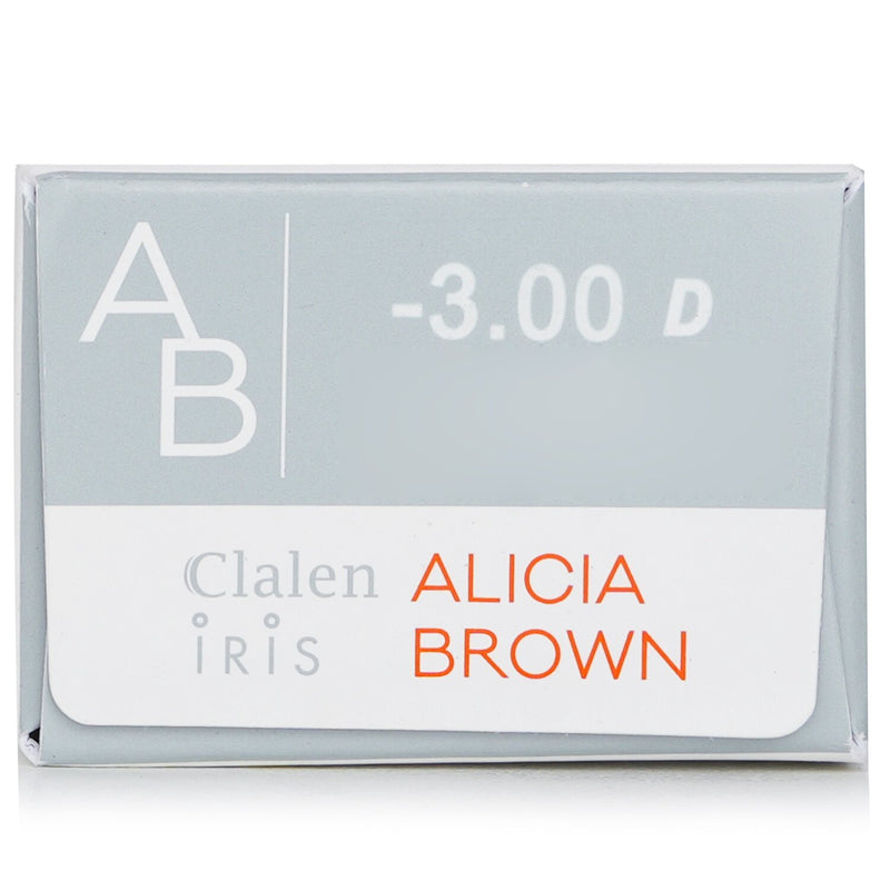 1 Day Iris Alicia Brown Color Contact Lenses - - 3.00