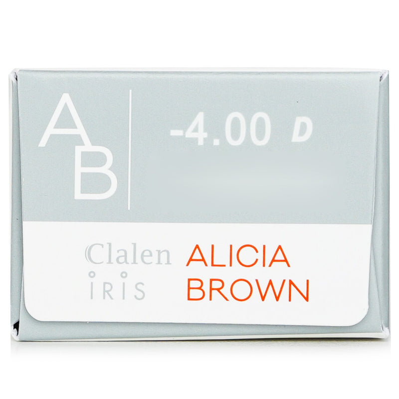 1 Day Iris Alicia Brown Color Contact Lenses - - 4.00