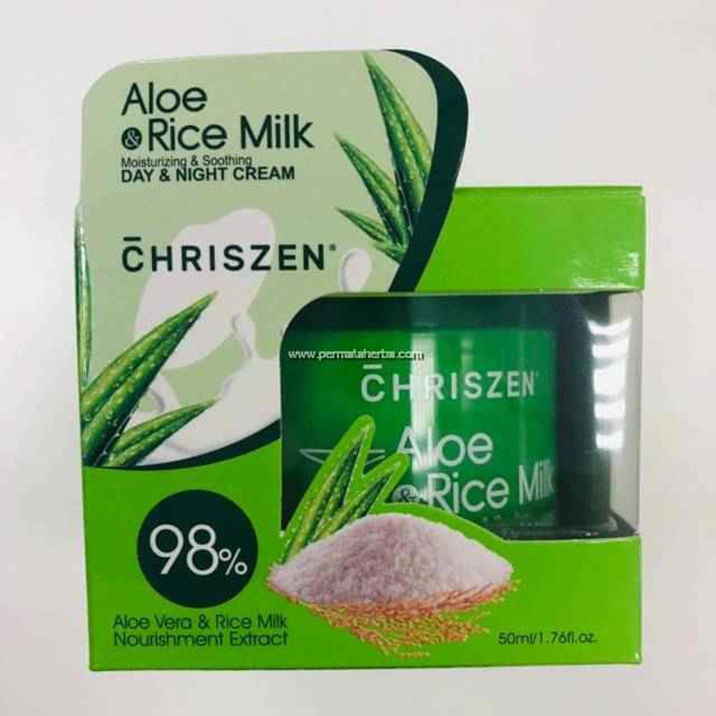 98% Aloe Vera & Rice Milk Day & Night Cream 50gm