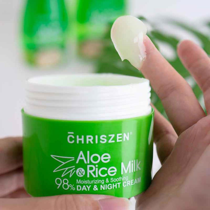 98% Aloe Vera & Rice Milk Day & Night Cream 50gm