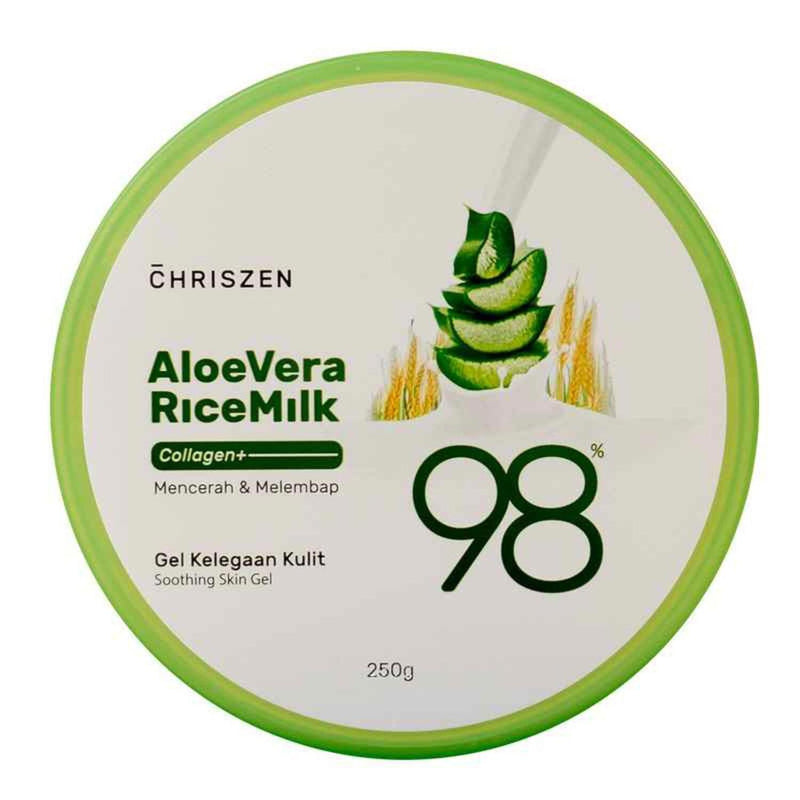 98% Aloe Vera Rice Milk Collagen Soothing Skin Gel 250ml