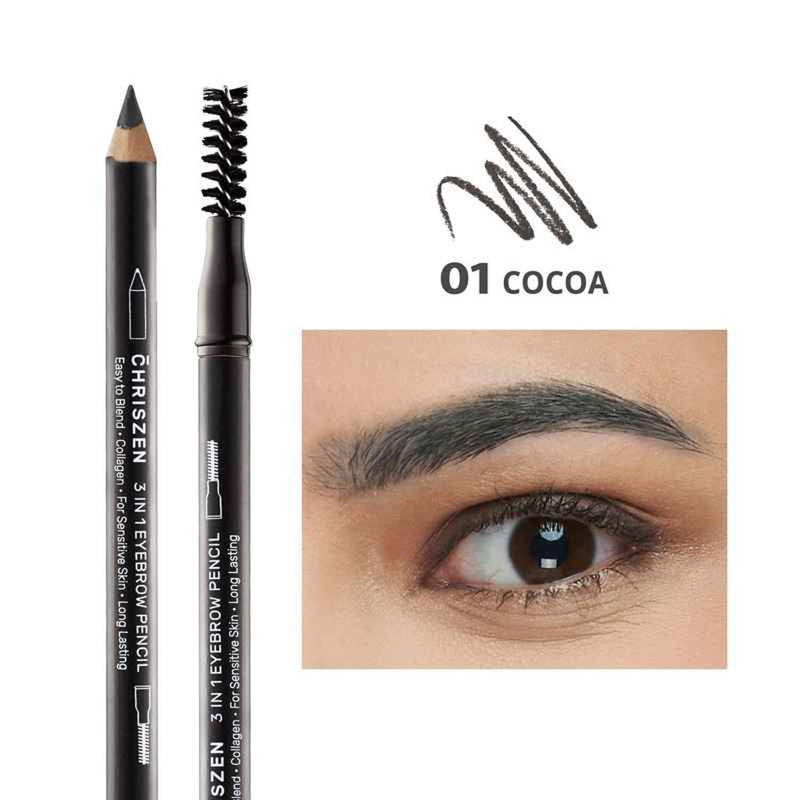 3 In 1 Eyebrow Pencil Cocoa