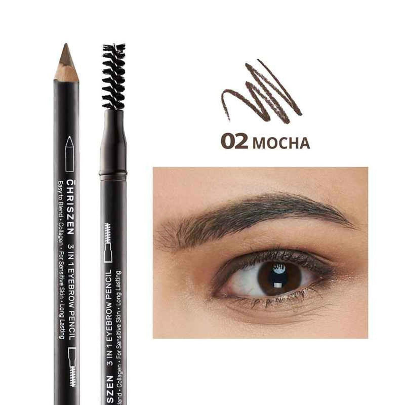 3 In 1 Eyebrow Pencil Mocha