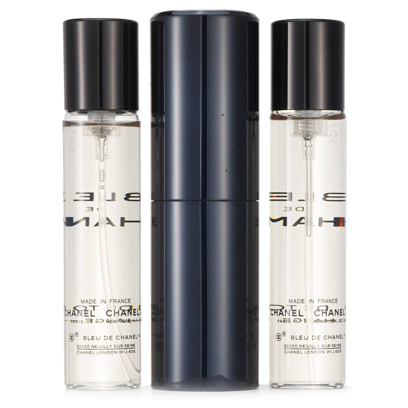 Bleu De Chanel Eau De Toilette Travel Spray & Two Refills