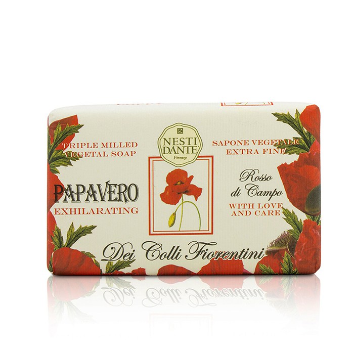 Dei Colli Fiorentini Triple Milled Vegetal Soap - Poppy