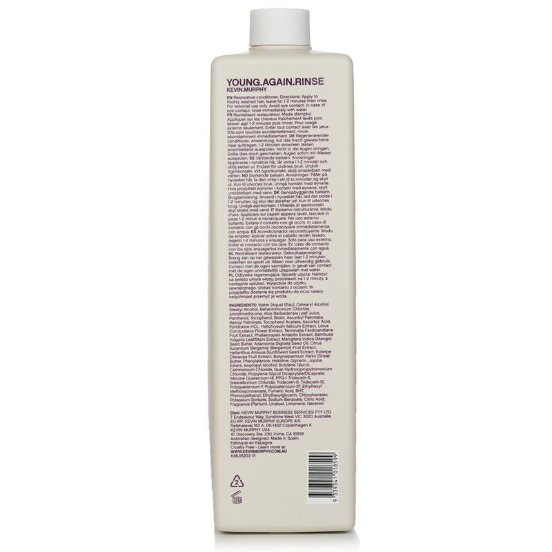 Young.Again.Rinse (Immortelle and Baobab Infused Restorative Softening Conditioner - To Dry, Brittle or Damaged Hair)