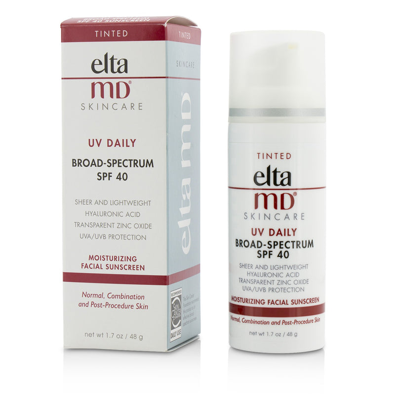 UV Daily Moisturizing Facial Sunscreen SPF 40 - For Normal, Combination & Post-Procedure Skin - Tinted