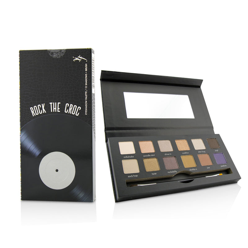 Rock The Croc Eyeshadow Palette (12x Eyeshadow, 1x Double Ended Eyeshadow Brush)