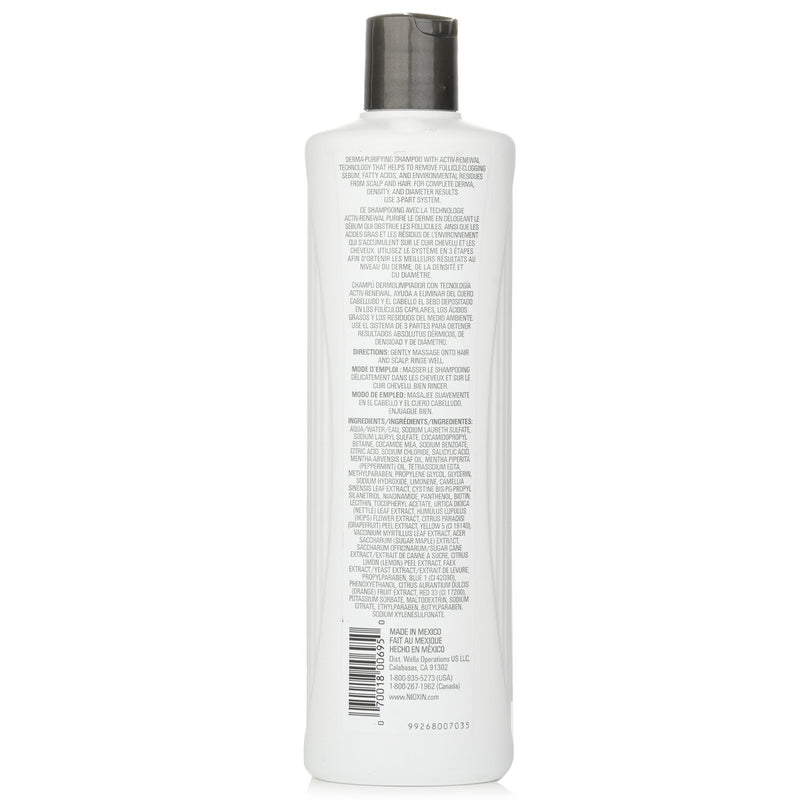 Derma Purifying System 1 Cleanser Shampoo (Natural Hair, Light Thinning)