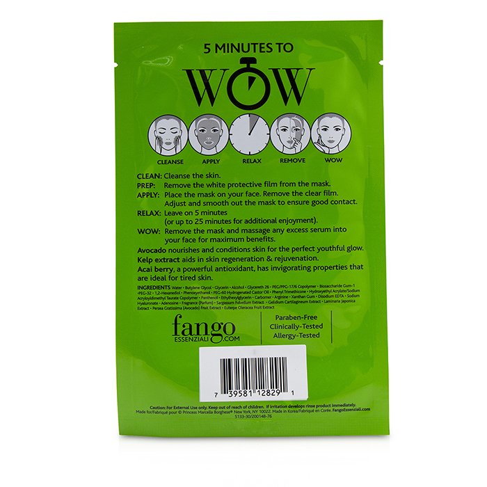 Fango Essenziali Moisturize Treatment Sheet Masks