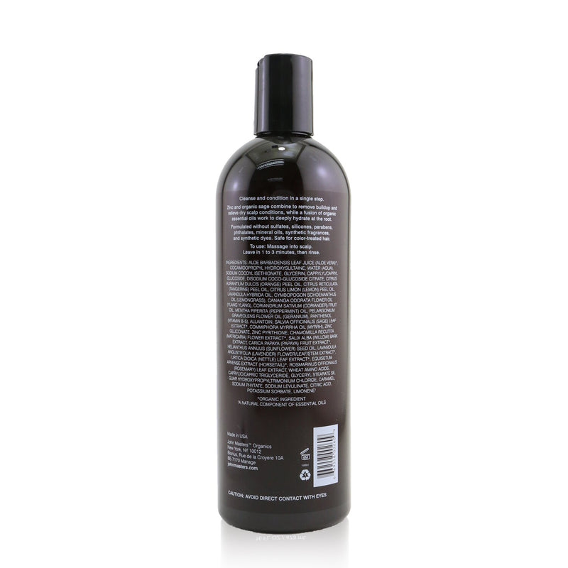 2-in-1 Shampoo & Conditioner For Dry Scalp with Zinc & Sage