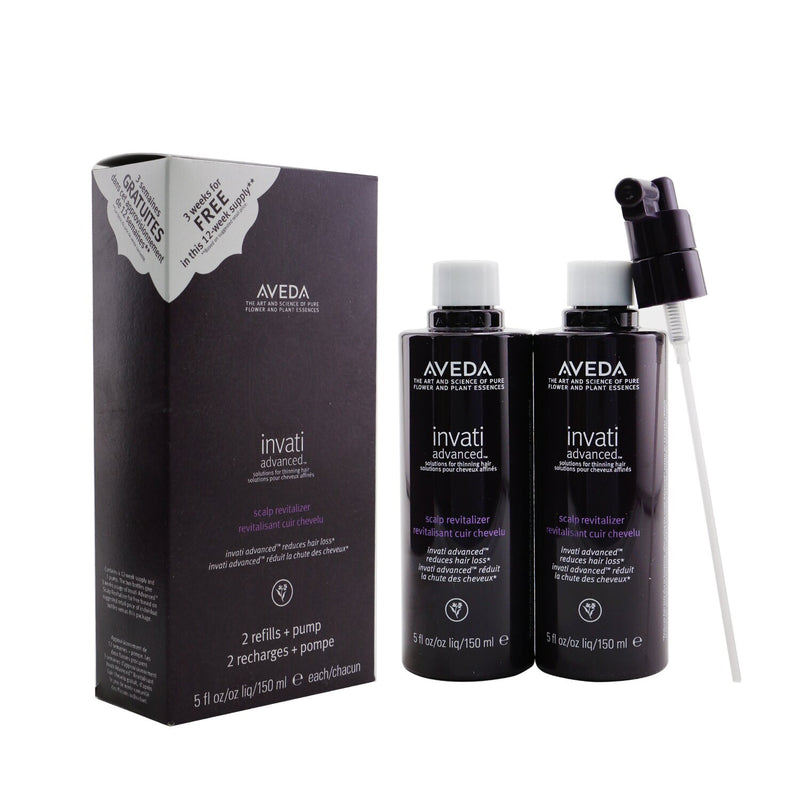 Invati Advanced Scalp Revitalizer - Solutions For Thinning Hair (2 Refills + Pump)