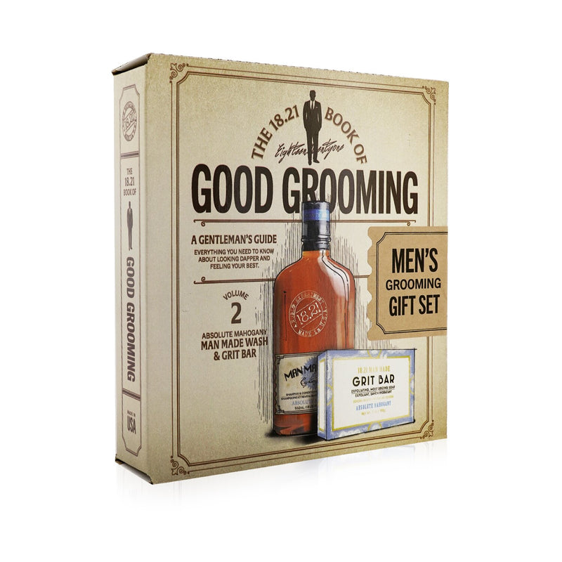 Book of Good Grooming Gift Set Volume 2: Absolute Mahogany (Wash 532ml  + Grit Bar 198g )