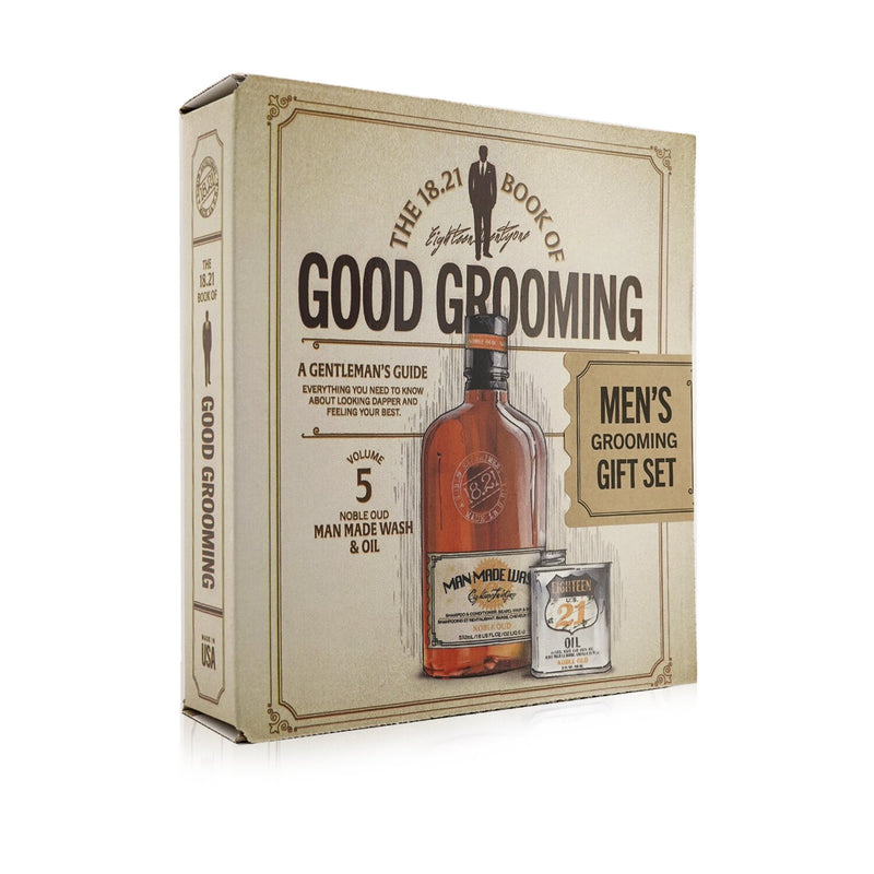 Book of Good Grooming Gift Set Volume 5: Noble Oud (Wash 532ml + Oil 60ml )