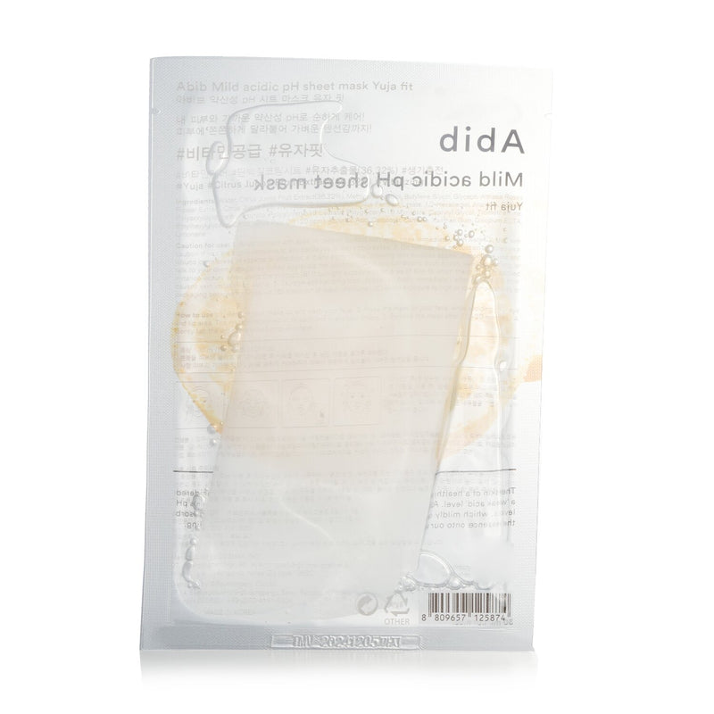 Mild Acidic PH Sheet Mask - Yuja Fit