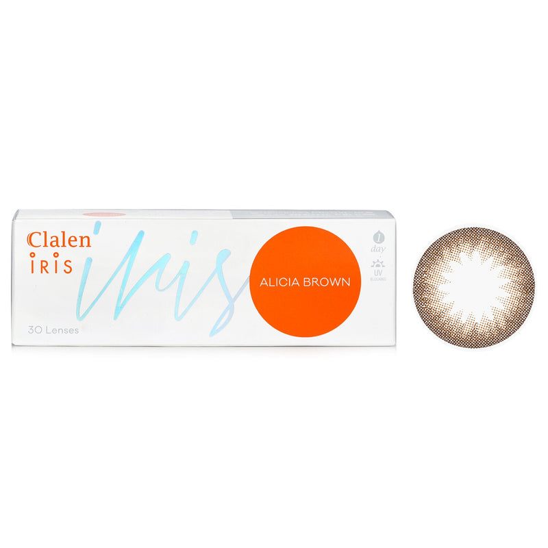 1 Day Iris Alicia Brown Color Contact Lenses - - 3.00