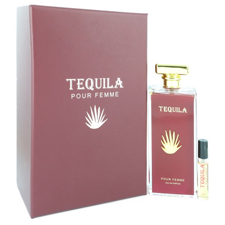 Tequila Pour Femme Red Eau De Parfum Spray + Free .17 Oz Mini Edp Spray By Tequila Perfumes